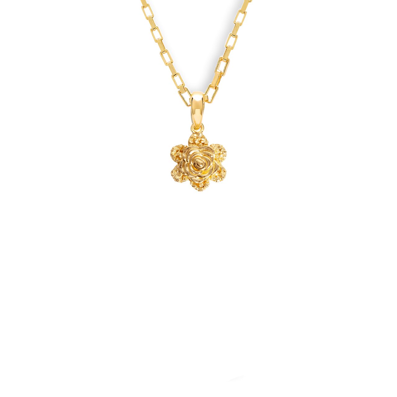 VC061 SMALL ROSE PENDANT NECKLACE