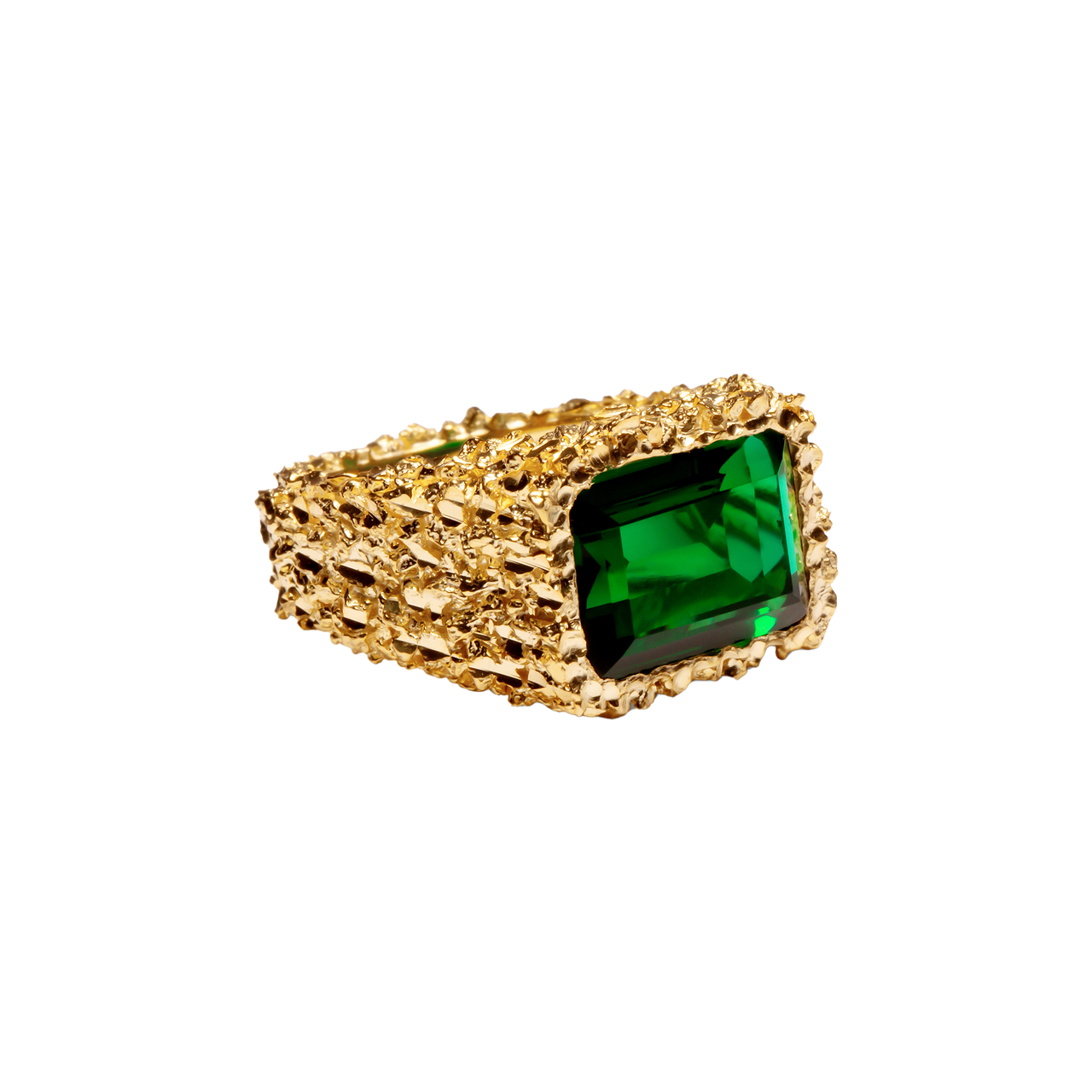 VC072 RECTANGLE EMERALD RING